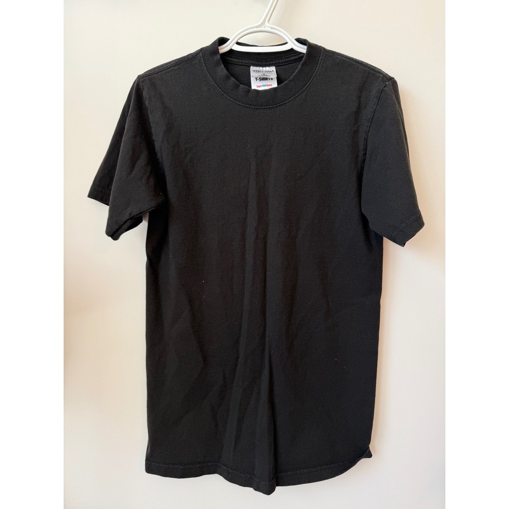 Shaka Wear Super Max Heavyweight T-Shirt Mens Small Black Short Sleeve Cotton